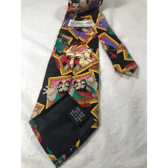 The Disney Store Cartoon Villains Multi Colored Silk Tie - Picture 2 of 6